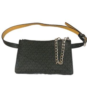 Michael Kors Black Belt Bag - Small